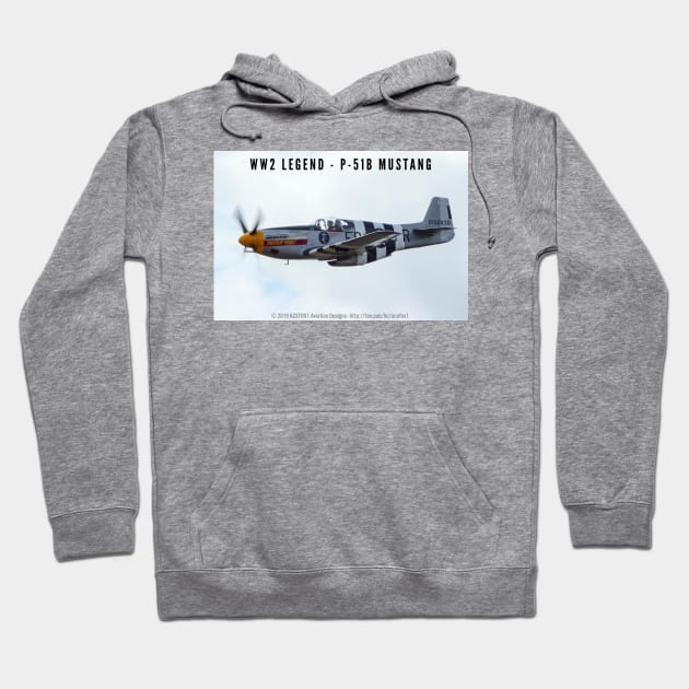 P-51B Mustang- WW2 Legend Hoodie by acefox1